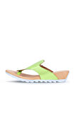 Bueno Shoes Yeşil Deri Kadın Parmak Arası Terlik 01we0604