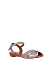 Bueno Shoes Gümüş Deri Kadın Sandalet 01wn3808
