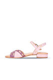 Bueno Shoes Mor Pudra Deri Kadın Topuklu Sandalet 01ws6102