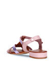 Bueno Shoes Pembe Deri Kadın Topuklu Sandalet 01ws6109