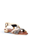 Bueno Shoes Sarı Deri Kadın Topuklu Sandalet 01ws6110