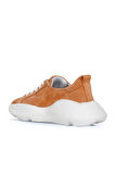 Bueno Shoes Turuncu Süet Kadın Dolgu Topuklu Spor Ayakkabı 01ws12200