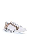 Bueno Shoes Beyaz Altın Prlk Deri Kadın Spor Ayakkabı 01ws3211