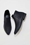 Bueno Shoes Lacivert Deri Kadın Düz Bot 01wp0703