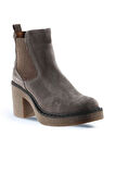 Bueno Shoes Vizon Süet Kadın Topuklu Bot 01wt2900