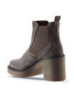 Bueno Shoes Vizon Süet Kadın Topuklu Bot 01wt2900