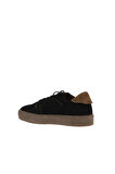Bueno Shoes Siyah Taba Süet Kadın Dolgu Topuklu Ayakkabı 01wt3200
