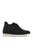 Bueno Shoes Siyah Süet Kadın Düz Bot 01wt3312