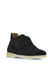 Bueno Shoes Siyah Süet Kadın Düz Bot 01wt3312