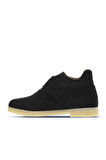 Bueno Shoes Siyah Süet Kadın Düz Bot 01wt3312