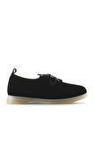 Bueno Shoes Siyah Süet Kadın Az Topuklu Ayakkabı 01wt3313