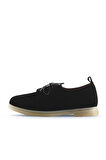 Bueno Shoes Siyah Süet Kadın Az Topuklu Ayakkabı 01wt3313