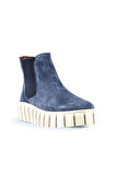 Bueno Shoes Mavi Süet Kadın Düz Bot 01wt3403