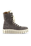 Bueno Shoes Vizon Süet Kadın Düz Bot 01wt3404