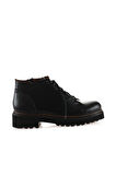 Bueno Shoes Siyah Deri Kadın Düz Bot 01wt0800