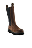 Bueno Shoes Vizon Nubuk Kadın Düz Bot 01wt0802