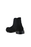 Bueno Shoes Siyah Nubuk Kadın Düz Bot 01wt2402