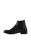 Bueno Shoes Siyah Flotter Deri Kadın Düz Bot 01wt2406