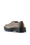 Bueno Shoes Gri Deri Kadın Klasik Ayakkabı 01wt2500
