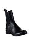Bueno Shoes Siyah Deri Kadın Düz Bot 01wt2602