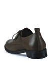 Bueno Shoes Haki Deri Kadın Düz Ayakkabı 01wt2605