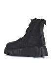 Bueno Shoes Siyah Rugan-deri Kadın Düz Bot 01wt4603