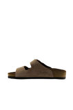 Bueno Shoes Kum Nubuk Deri Kadın Düz Terlik 05wt100