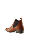Bueno Shoes Taba Deri Kadın Topuklu Bot 01wp1303