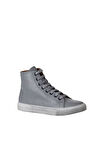 Bueno Shoes Gri Koyu Deri Kadın Spor Bot 01wr1814