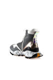 Bueno Shoes Gri Deri Kadın Spor Bot 01wr2108