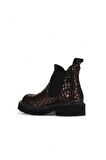 Bueno Shoes Kahverengi Deri Kadın Düz Bot 01wr3401