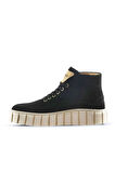 Bueno Shoes Siyah Süet Kadın Spor Bot 01wt3400