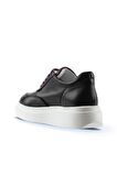 Bueno Shoes Siyah Lila Deri Kadın Sneakers 01wt4704