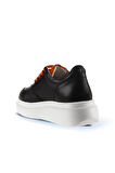 Bueno Shoes Siyah Turuncu Deri Kadın Sneakers 01wt4704