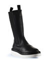 Bueno Shoes Siyah Siyah Deri Kadın Dolgu Topuklu Bot 01wt5800