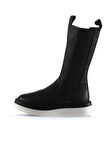 Bueno Shoes Siyah Siyah Deri Kadın Dolgu Topuklu Bot 01wt5800