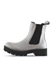 Bueno Shoes Beyaz Deri Kadın Düz Bot 01wt2506