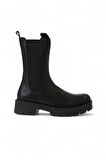 Bueno Shoes Siyah Deri Kadın Düz Bot 01wt2516