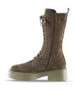 Bueno Shoes Vizon Süet Kadın Düz Çizme 01wt1805