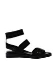 Bueno Shoes Siyah Deri Kadın Sandalet 01wu3301