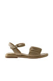 Bueno Shoes Bej Deri Kadın Sandalet 01wu4121