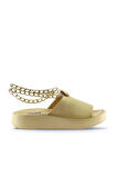 Bueno Shoes Sarı Deri Kadın Dolgu Topuklu Terlik 01wu4637