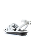 Bueno Shoes Beyaz Deri Kadın Sandalet 01wu5902
