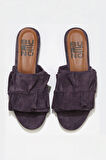 Bueno Shoes Mor Süet Kadın Düz Terlik 01wn1908