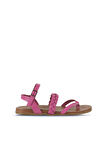 Bueno Shoes Fuşya Deri Kadın Parmak Arası Sandalet 01wu4201