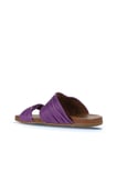Bueno Shoes Lila Deri Kadın Düz Terlik 01wu4235