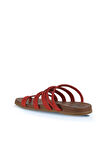 Bueno Shoes Kırmızı Nubuk Kadın Parmak Arası Terlik 01wu4238
