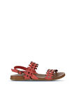 Bueno Shoes Mercan Deri Kadın Düz Sandalet 01wu4242