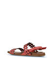 Bueno Shoes Mercan Deri Kadın Düz Sandalet 01wu4242