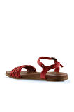 Bueno Shoes Kırmızı Deri Kadın Sandalet 01wu4251